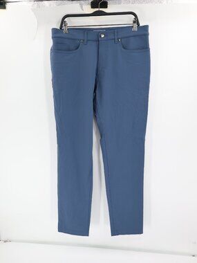 Olivers Apparel Pants mens 33 30.5 Straight Fit Performance Blue Athletic Casual
